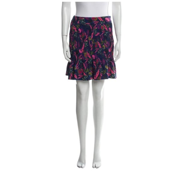 NEW IntermixSaloni Navy Pink Floral Maggie Pintucked Mini...